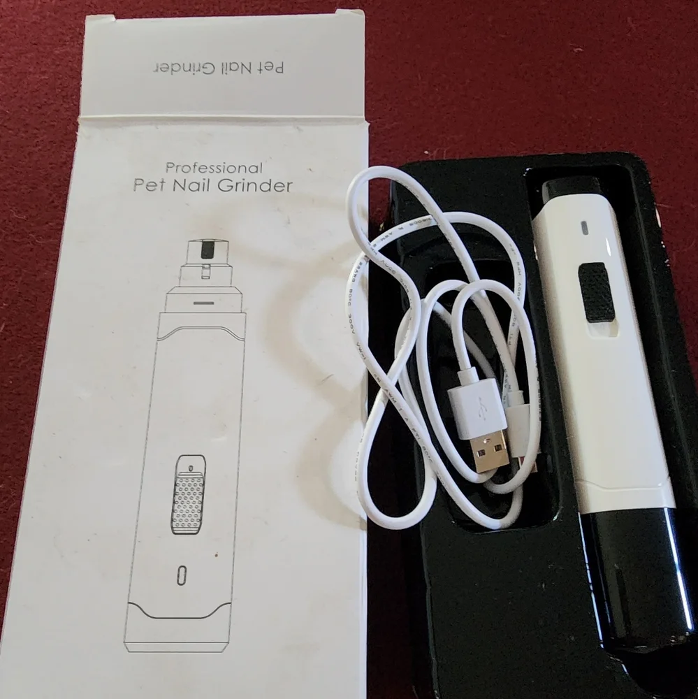2-Speed Electric Rechargeable Pet Nail Trimmer Painless Paws Grooming Dogs Cats